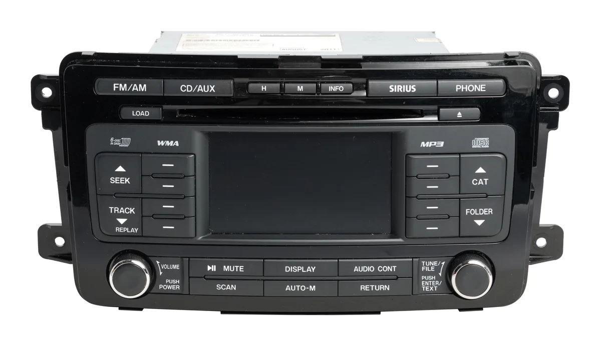 1 Factory Radio 1 Factory Radio TG17669RX AM FM Receiver 6-Disc CD Satellite Ready 2011-2012 Mazda CX-9 — product photo