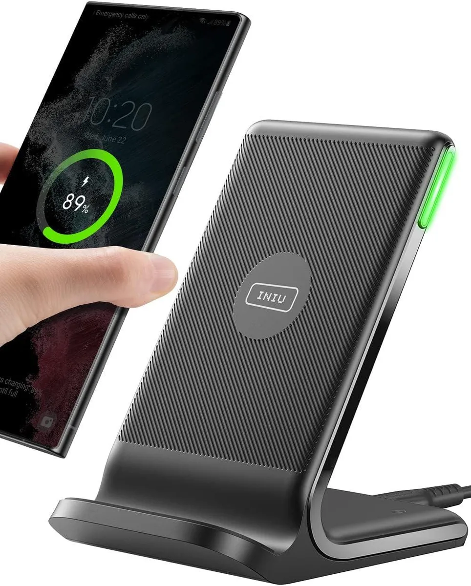 Flat wireless charging pad with subtle adaptive LED indicator light