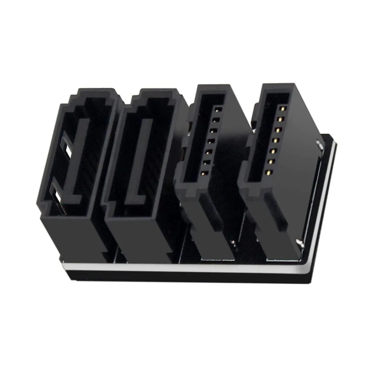 LORDWORLD LORDWORLD SATA 360 Degree Angled Adapter Dual Port Low Profile — product photo