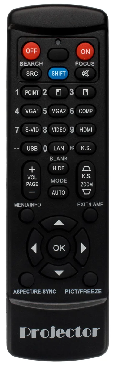 Universal Universal projector accessory remote for Vivitek DU978-WT DW814 DX881ST DW882ST DX813 — product photo