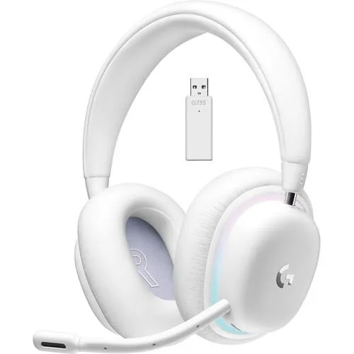 Logitech Logitech G735 Wireless Gaming Headset White Mist — product photo