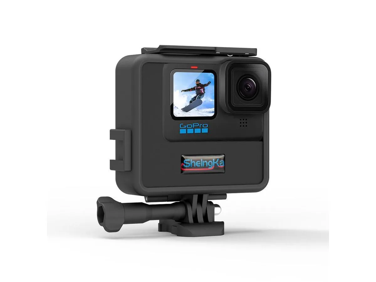 BONAEVER BONAEVER Extended Battery for GoPro Hero 9 / 10 Black with Shockproof Frame and Side Power Bank — product photo