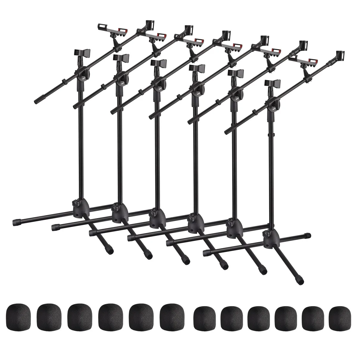 Yescom USA, Inc. Yescom USA, Inc. 28MIS004-2M-06X6 6-Pack Microphone Stand Set — product photo