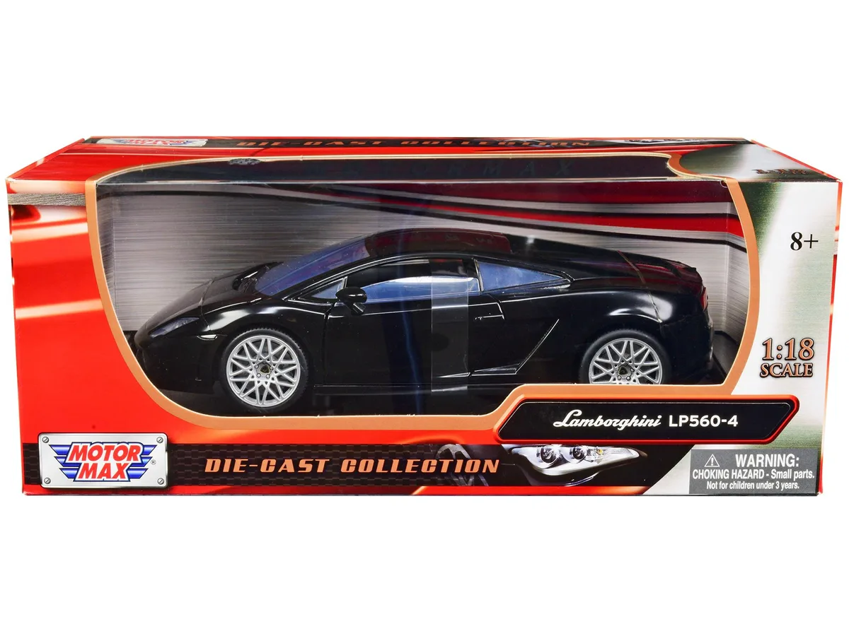 MOTORMAX MOTORMAX Lamborghini LP 560-4 Black 1/18 Diecast Vehicle — product photo