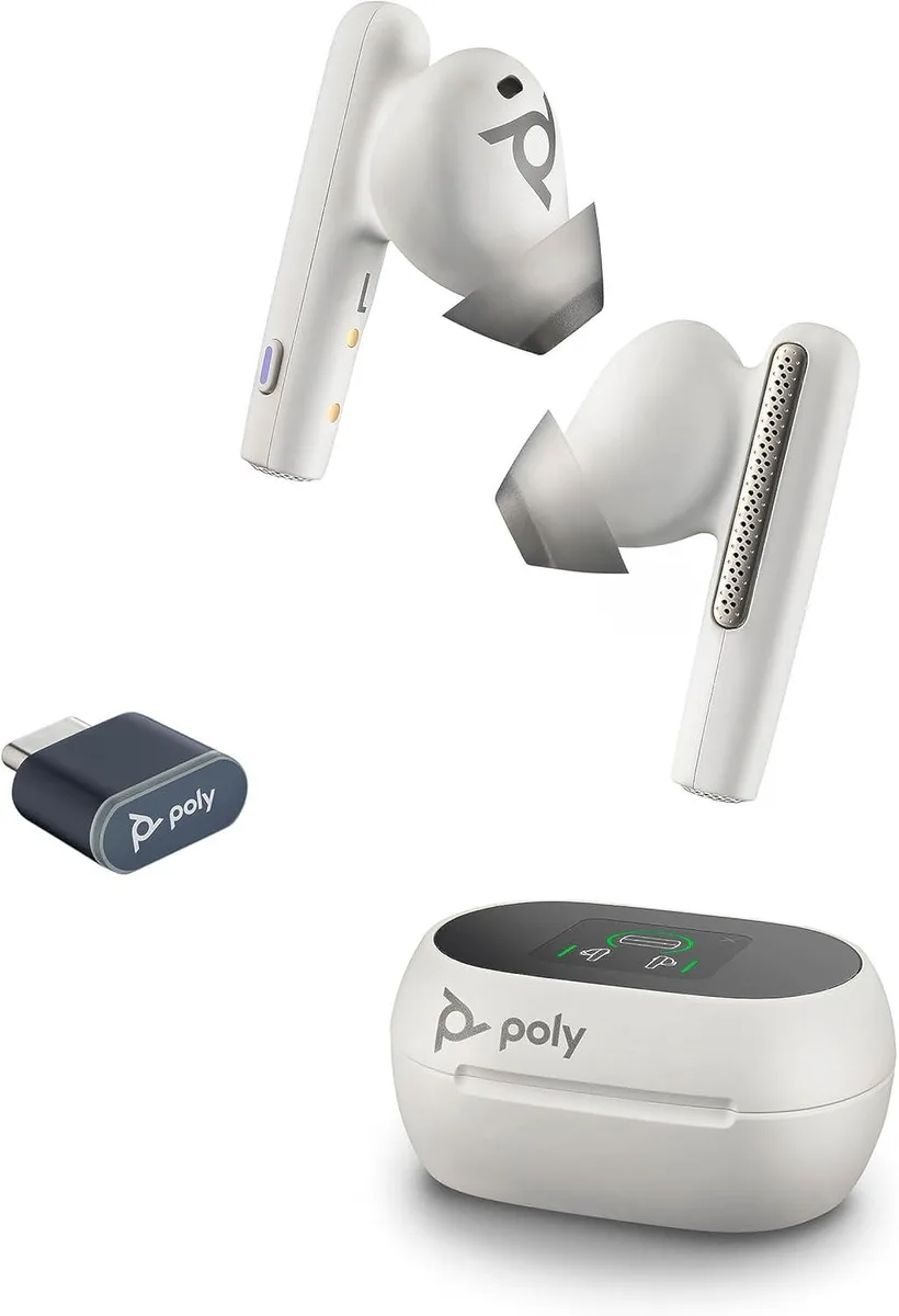 POLYCOM POLYCOM Voyager Free 60+ UC Earset White True Wireless Binaural 216754-01 — product photo