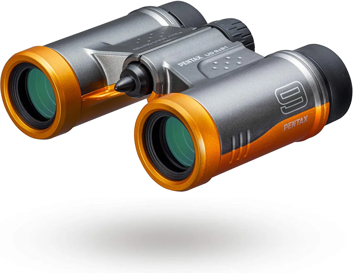 PENTAX PENTAX UD 9x21 Binoculars Gray Orange 195g — product photo