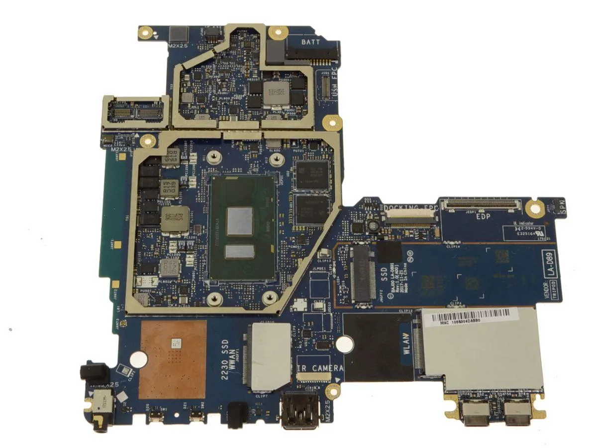DELL DELL Latitude 5285 Motherboard Intel Core i7-7600U 2.8GHz 16GB P8F3H — product photo