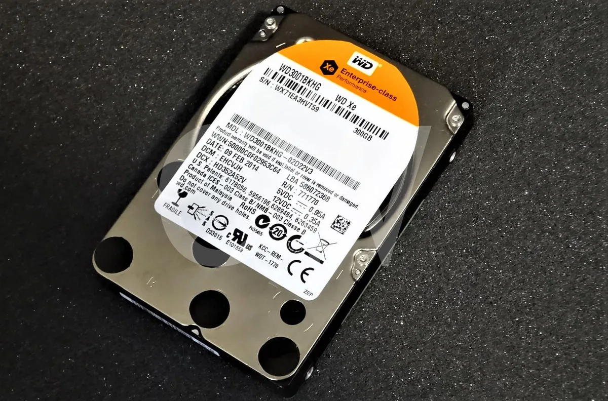 Western Digital Western Digital WD3001BKHG 300GB 10K RPM 2.5" SAS internal hard drive — product photo
