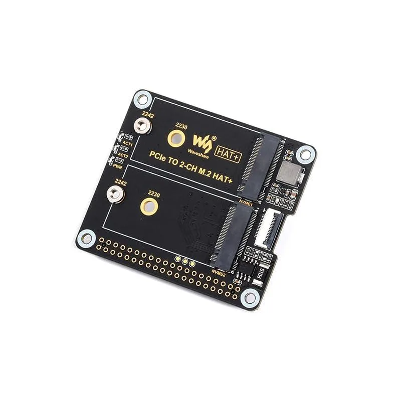 LORDWORLD LORDWORLD PCIe to 2-ch M.2 Adapter for Raspberry Pi 5 2230 2242 — product photo