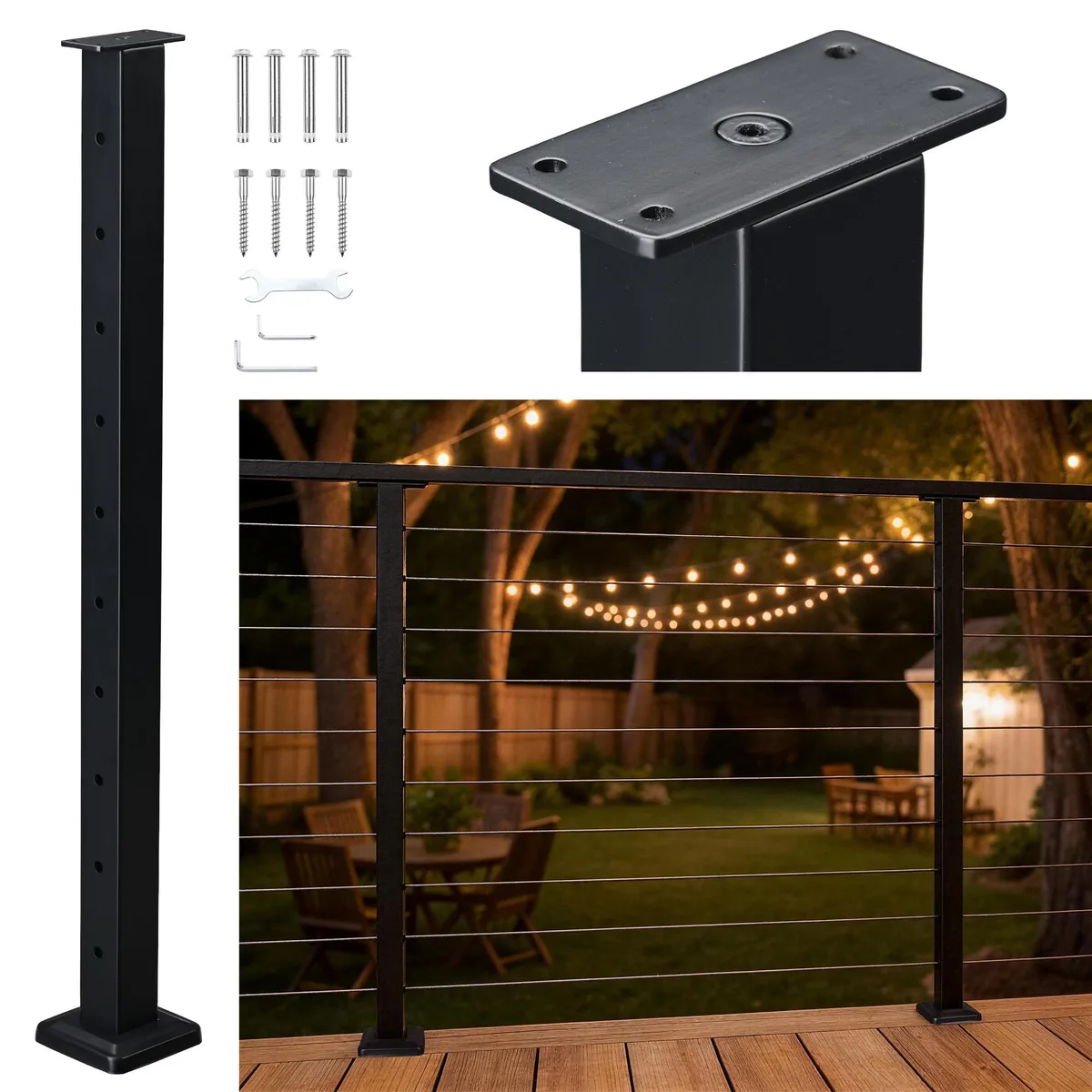 Yescom USA, Inc. Yescom USA, Inc. 25CRP001-35L-06 36" fence post cap — product photo