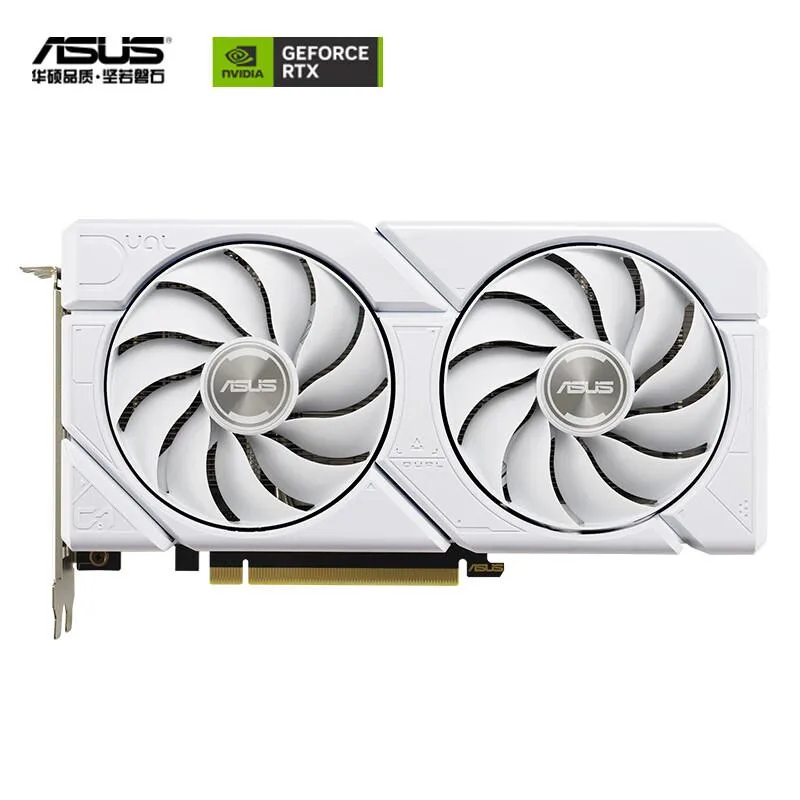 ASUS ASUS Dual GeForce RTX 4060 Ti EVO White 8GB graphics card — product photo