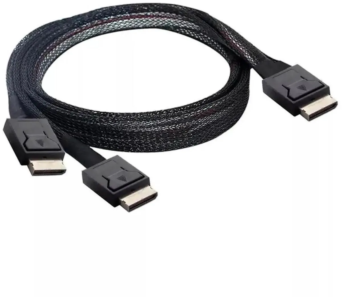 SMUGDESK SMUGDESK OCuLink SFF-8611 4i to Dual SFF-8611 4i Breakout Cable 50CM SAS4.0 — product photo