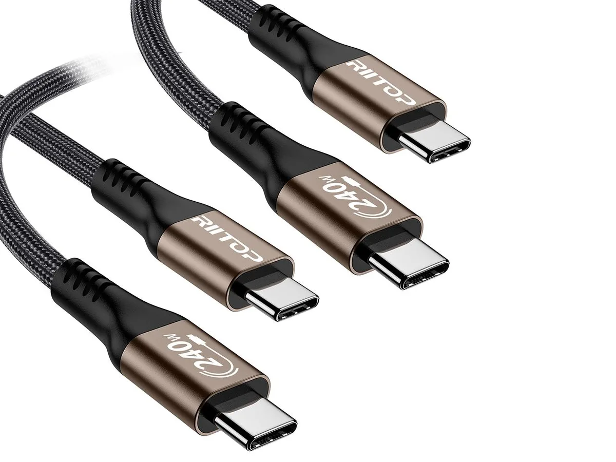 RIITOP RIITOP 240W USB C to USB C Cable 2-Pack 6.6ft USB 2.0 — product photo
