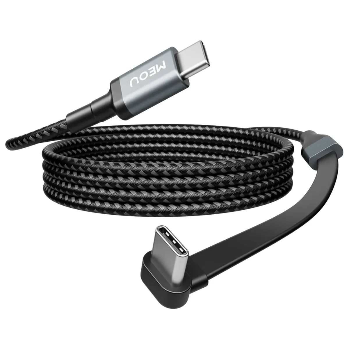 Kootion Kootion USB-C to USB-C Cable 3.3ft 60W Right Angle Nylon Braided — product photo