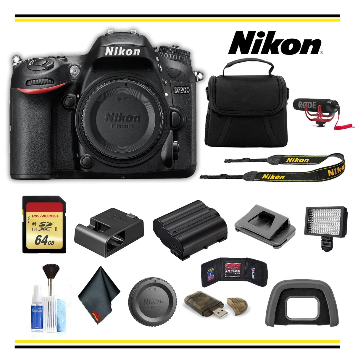 Nikon International Nikon D7200 DSLR Camera Advanced Bundle 1554 — product photo