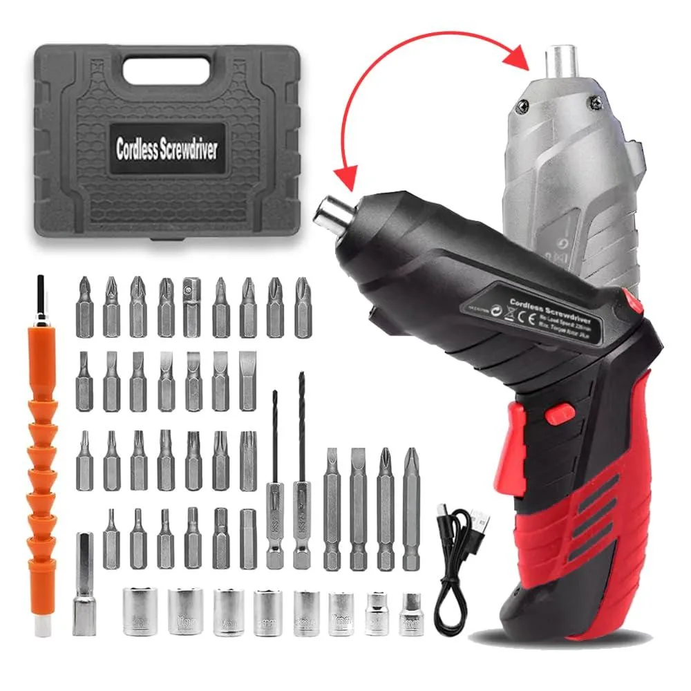  AFNZTME RS380 cordless screwdriver 46 pcs 3.5 Nm 3.6 V 1500 mAh — product photo