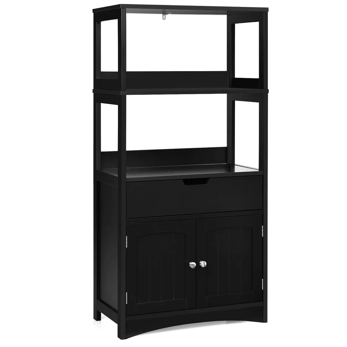 SlickBlue SlickBlue Bath Storage Cabinet Black 24x13x48 40 lbs — product photo