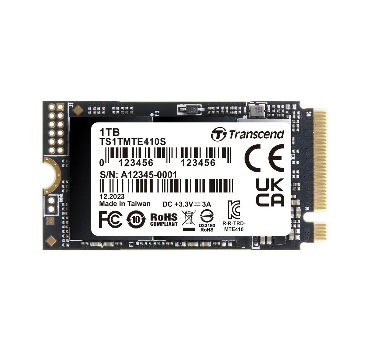 Transcend Transcend 410S 1TB NVMe PCIe 4.0 M.2 2242 — product photo