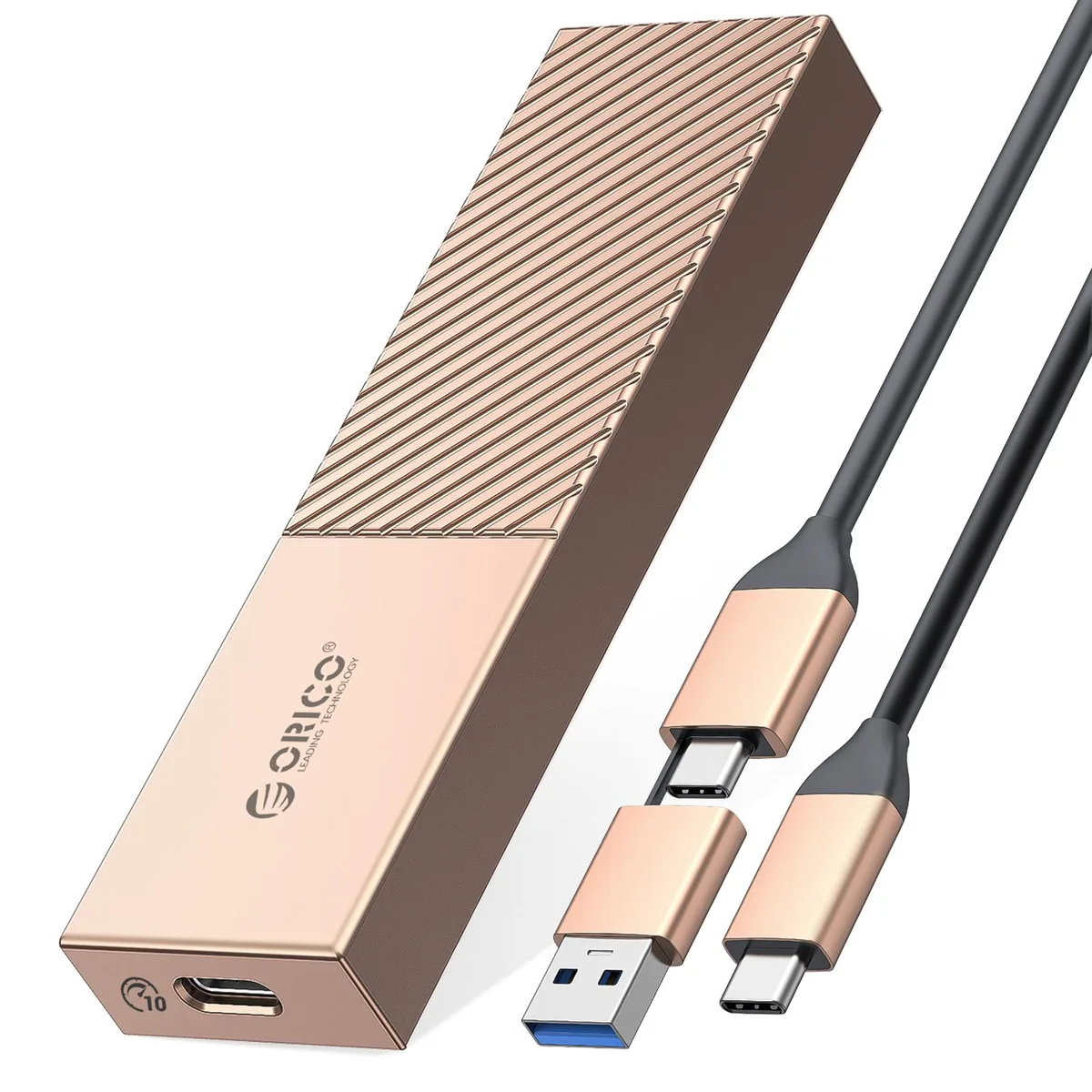 Orico Orico M.2 NVMe Enclosure USB-C 10Gbps Rose Gold — product photo