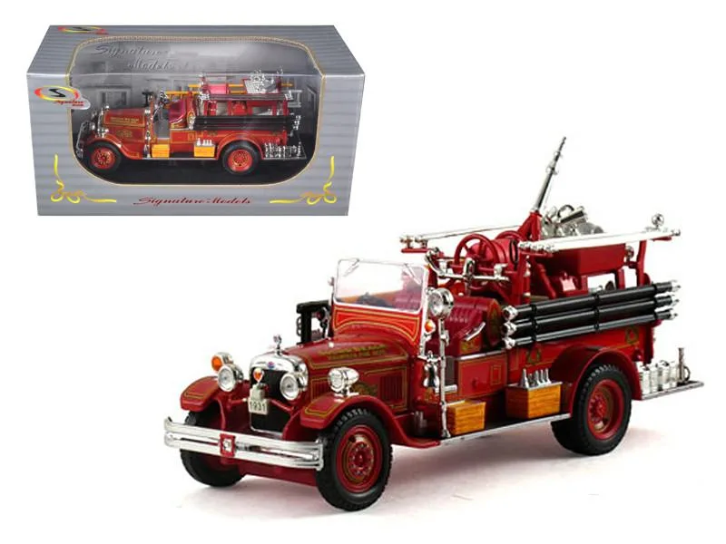 Signature Models Signature Models 1931 Seagrave Fire Engine Truck Red 1/32 hobby collectible — product photo