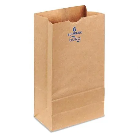 Flat kraft paper grocery bag bundle, 400 count