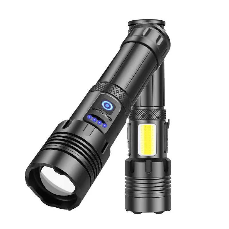 eYotto eYotto LED Flashlight 1000000LM 7 Modes COB Side Light Black — product photo