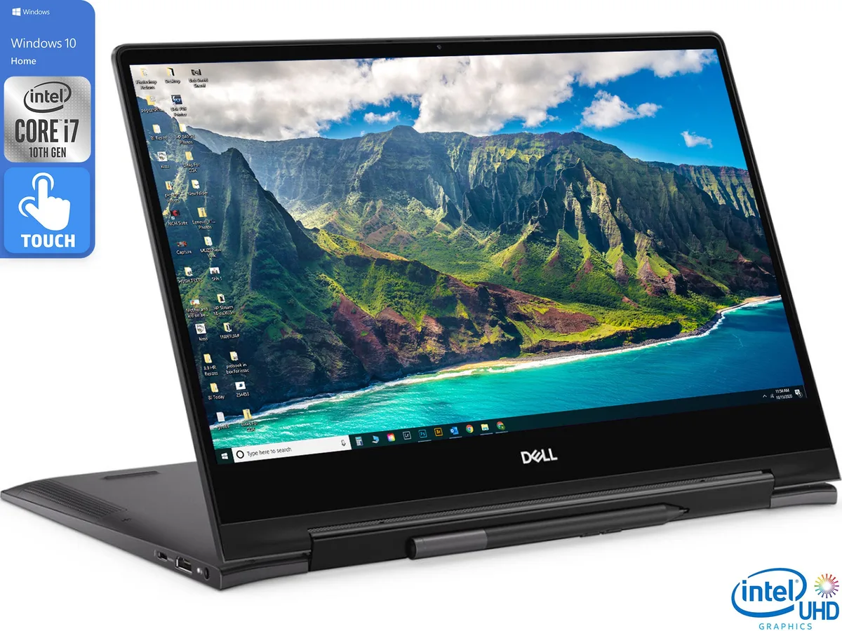 DELL DELL i7391Form 2-in-1 laptop 13.3" 4K UHD touch Intel Core i7-10510U 16GB 512GB NVMe +32GB Optane — product photo