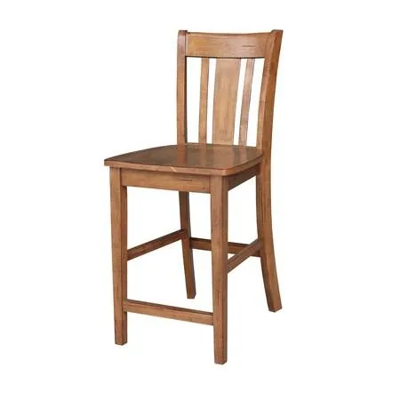 International Concepts International Concepts San Remo Counter Height Stool Distressed Oak 39" H x 18" W x 21" D — product photo