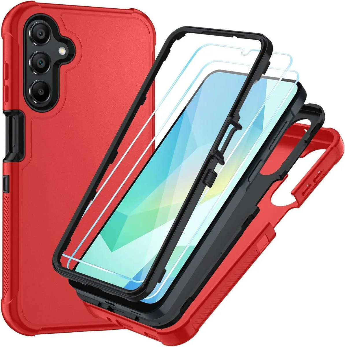 Transcend Transcend Galaxy A16 5G Case 3-Layer Shockproof Bright Red/Black — product photo