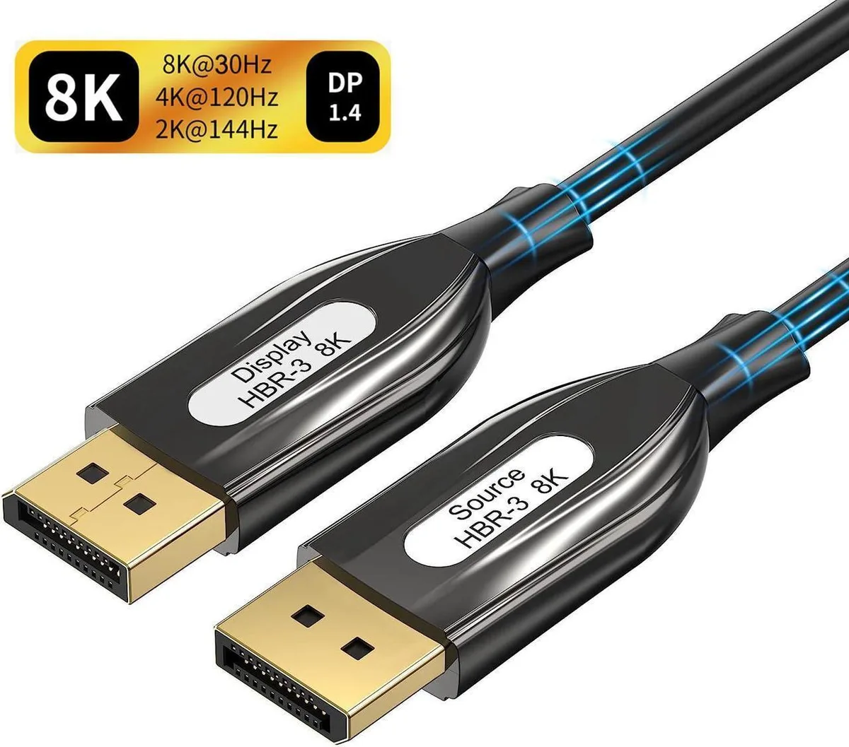 SMUGDESK SMUGDESK 8K Fiber Optic DisplayPort 1.4 Cable 50 ft — product photo