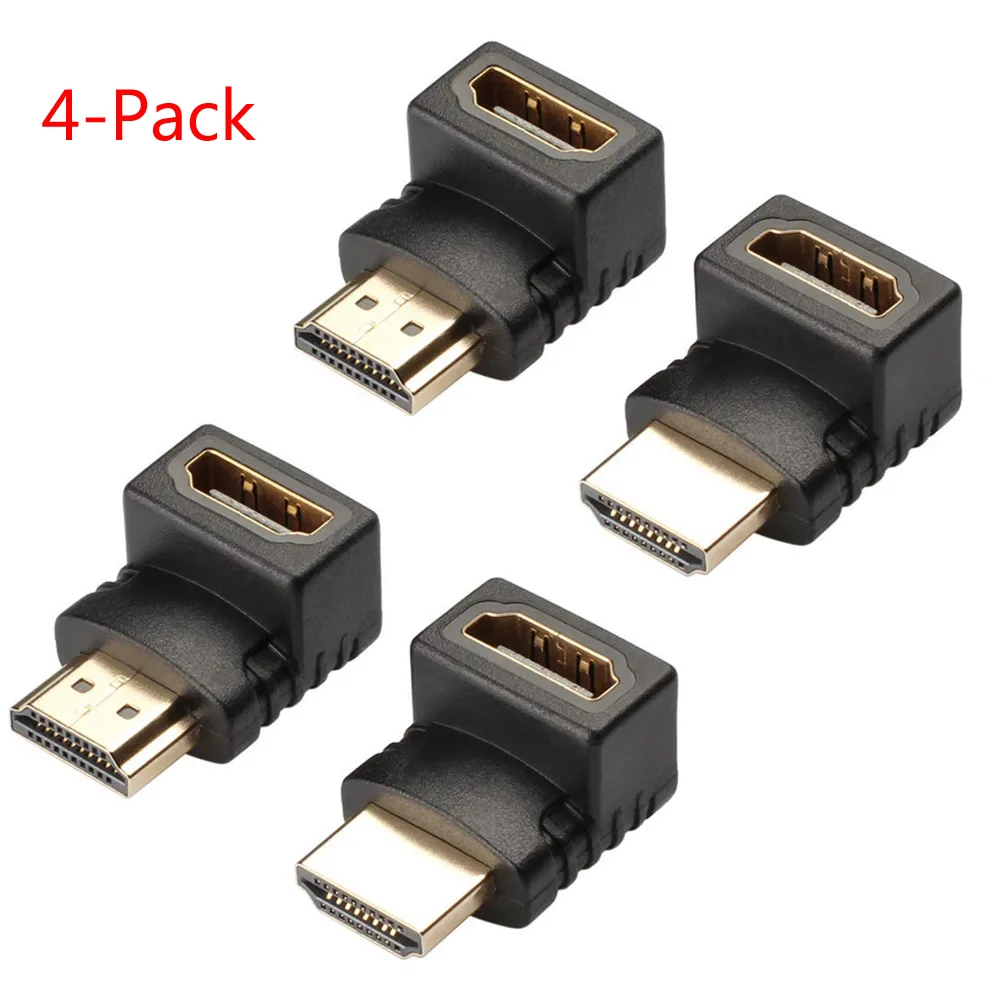 Jansicotek Jansicotek 90° &amp; 270° HDMI Angle Adapter 4 Pack — product photo