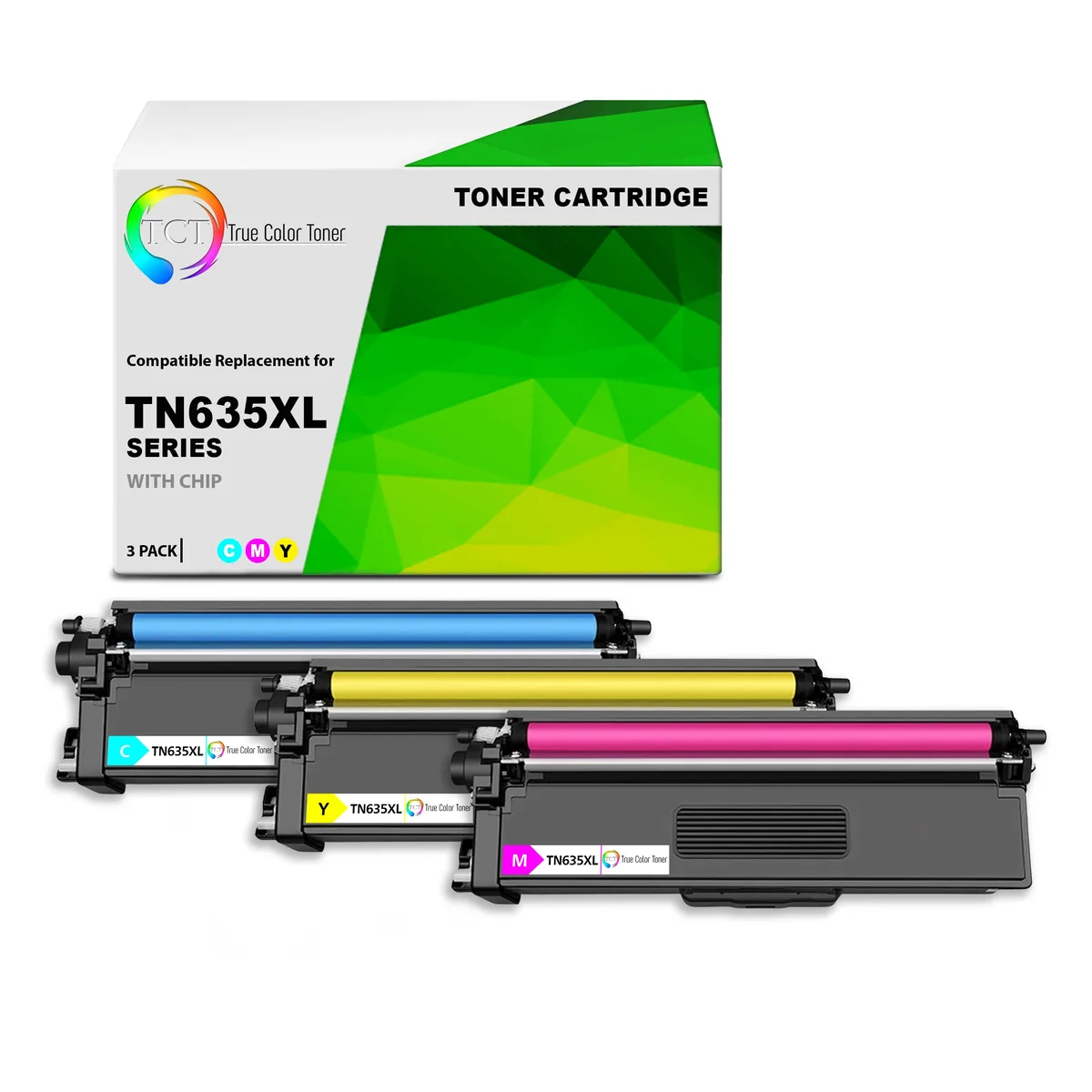 TCT TCT TN635XL toner cartridge 3-pack 4500 pages — product photo