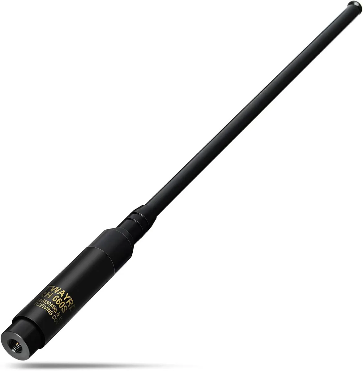 usbroway usbroway RH660S telescopic antenna SMA-Male 42 inch VHF UHF two-way radio — product photo