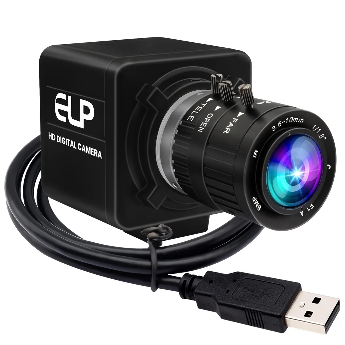 Bipra Bipra 12MP 1080P 120fps 3.6-10mm 3X Zoom Webcam — product photo