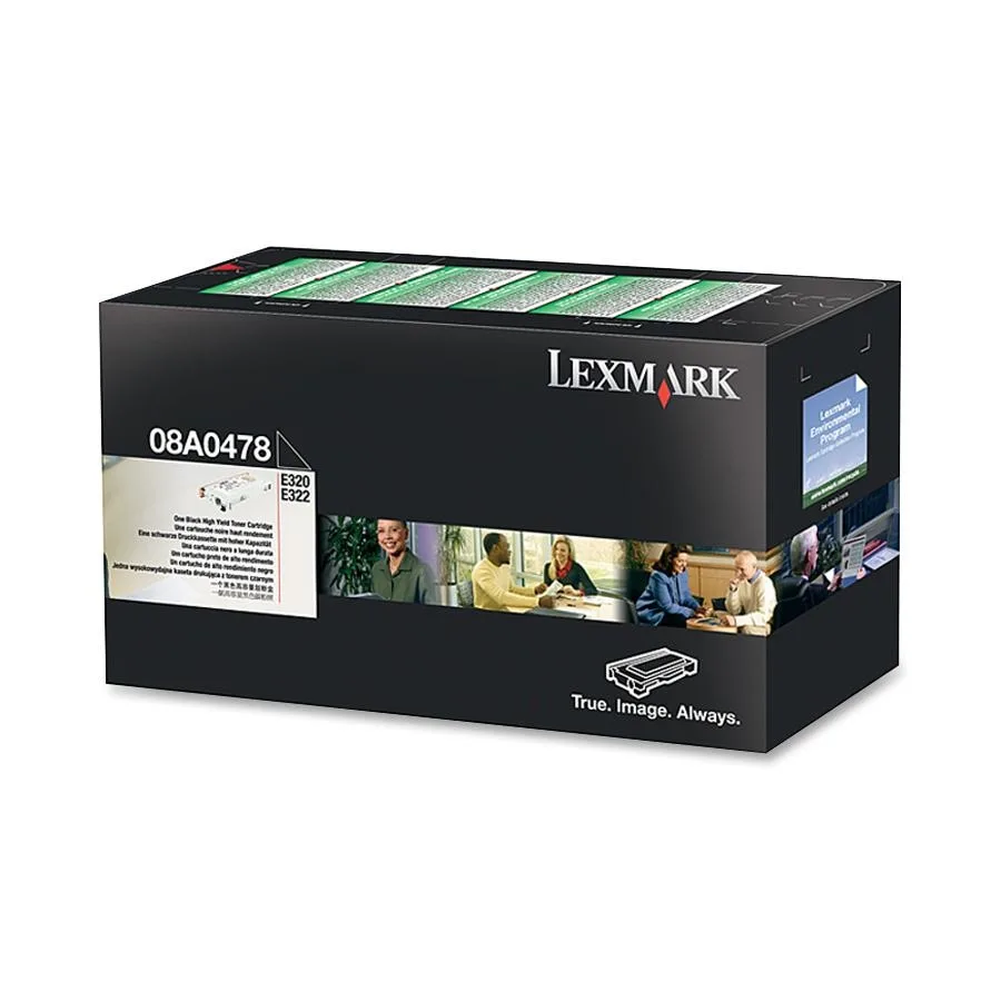 Lexmark Lexmark 08A0478 toner cartridge black 6000 pages for E320 E322 — product photo