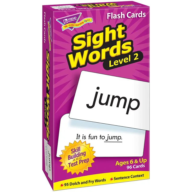 TREND Enterprises Inc. TREND Enterprises Inc. T53018 Educational Sight Words Flash Cards Level 2 — product photo