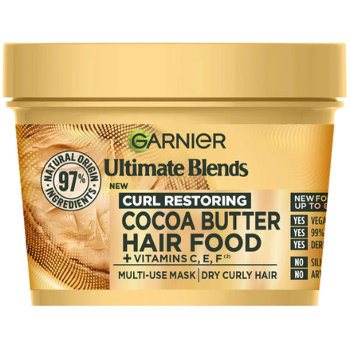 Garnier Garnier 52131755229502 Cocoa Butter 3-in-1 Hair Mask 400 ml skin care — product photo