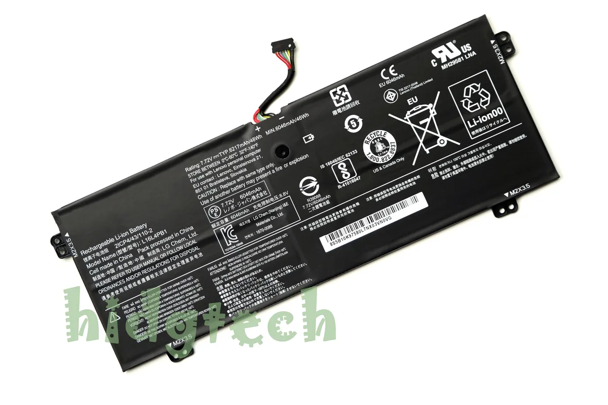 Beisite Beisite L16L4PB1 L16M4PB1 L16C4PB1 laptop battery 7.68V 6080mAh 48Wh — product photo