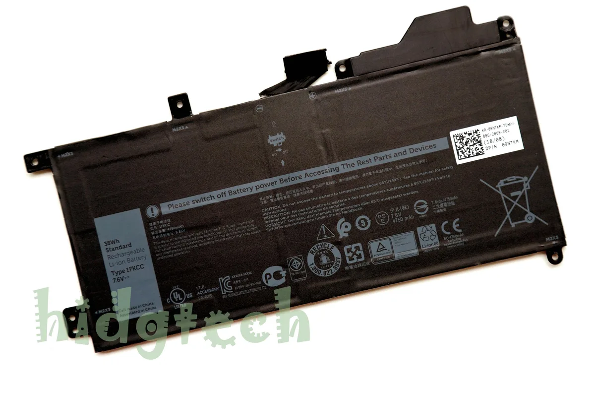 Beisite Beisite 1FKCC 38Wh laptop battery Latitude 7200 7210 2-in-1 — product photo
