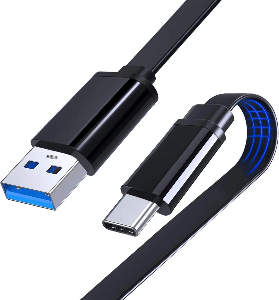 Kootion Kootion USB-C to USB-A 5Gbps Flat Cable 3FT — product photo