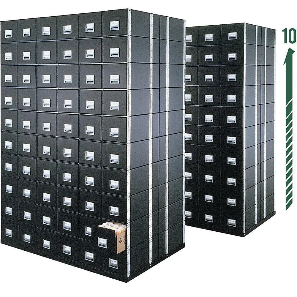 Bankers Box Bankers Box 00511 Storage Drawers Letter 24"D x 12"W x 10½"H 60% Recycled Black Pack of 6 — product photo