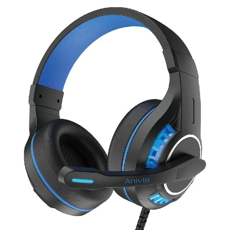 INMISS INMISS MH603 Wired Gaming Headset 50mm 3.5mm Black Blue — product photo