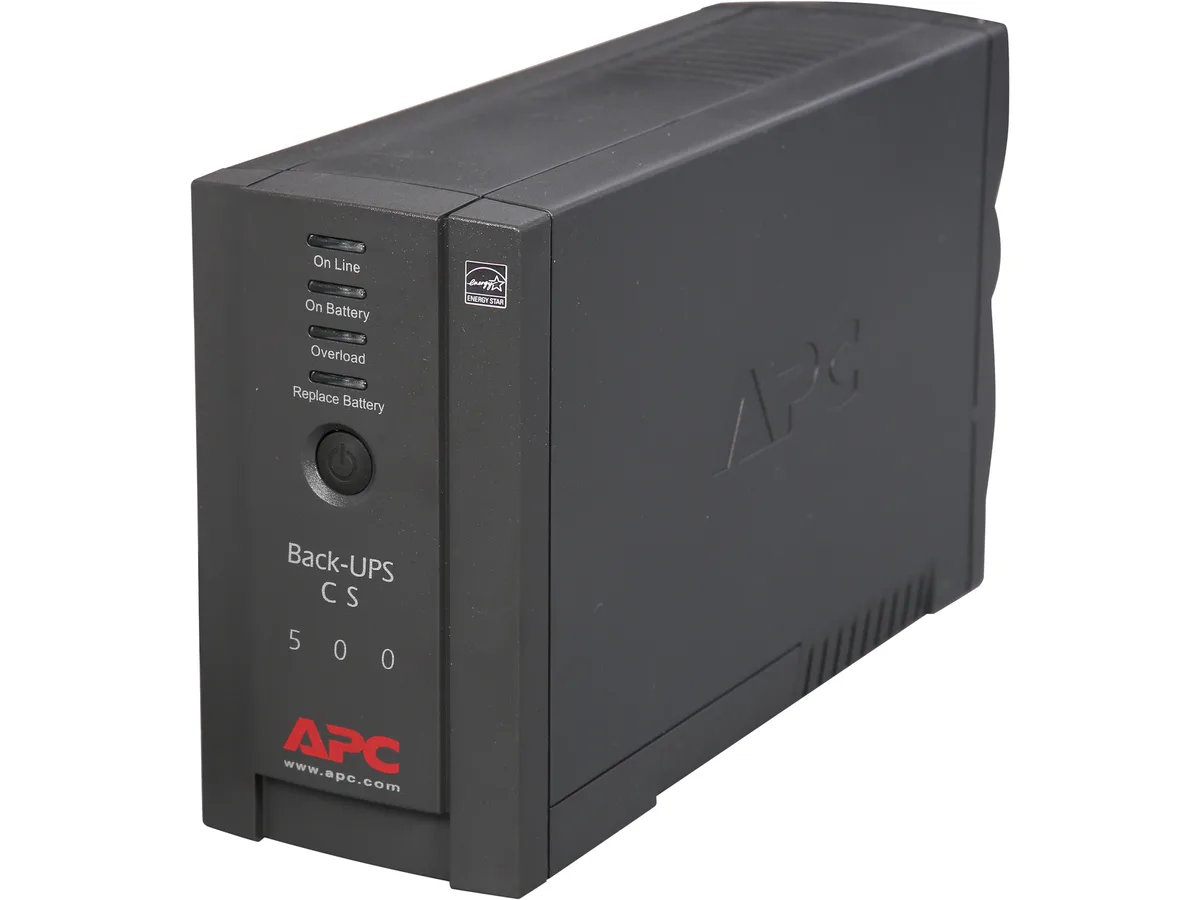 APC APC BK500BLK UPS 500 VA 300 W 120 V 6 Outlets — product photo