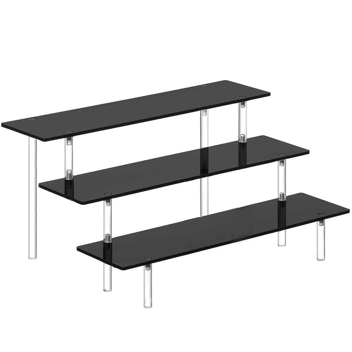  Knape &amp; Vogt 89WH10618 3 Tier Acrylic Decorative Shelving 11.6 x 8 x 5.7 in — product photo