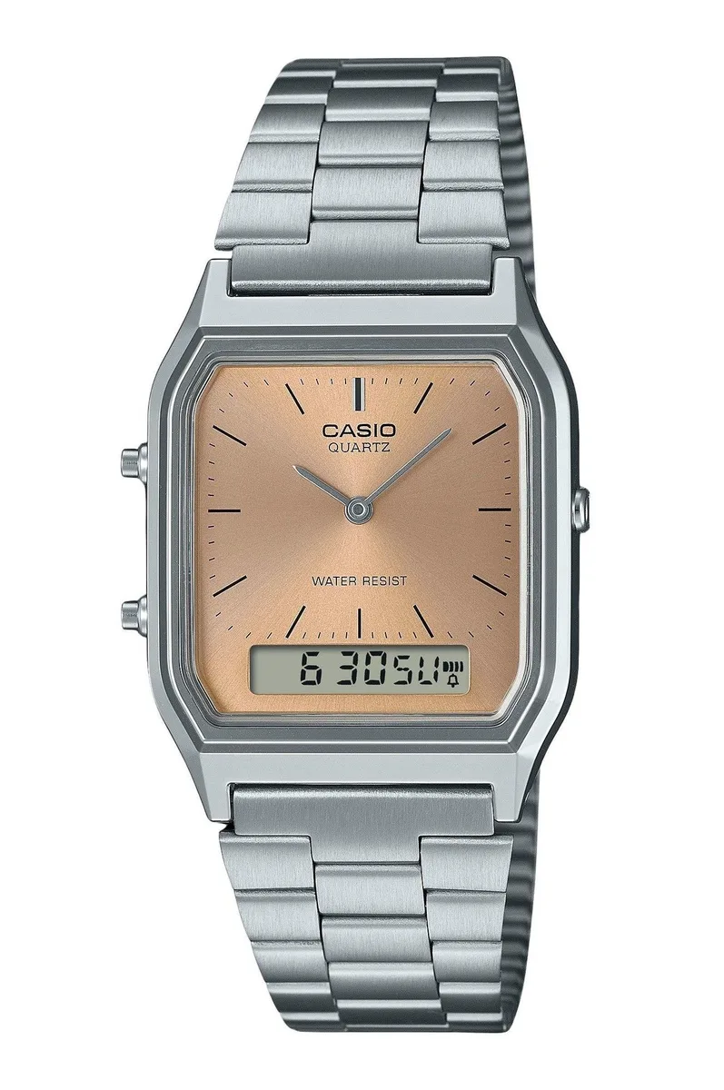 CASIO CASIO AQ-230A-4AMQY Vintage Copper Dial Analog Digital Watch — product photo