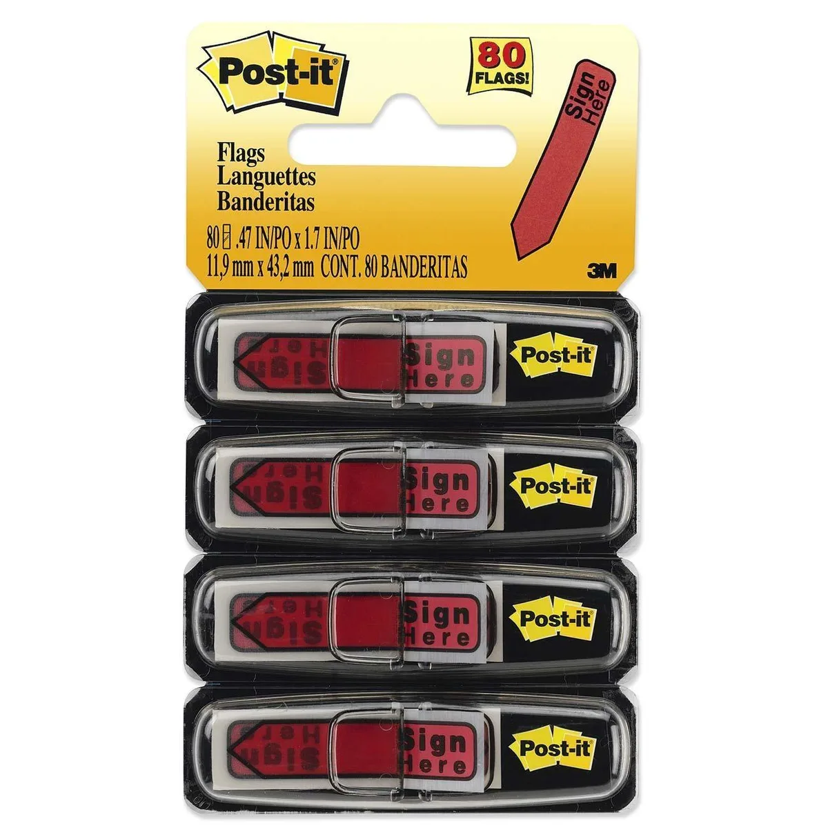 3M 3M Post-it 684RDSH Red Arrow Flags 80 pack — product photo