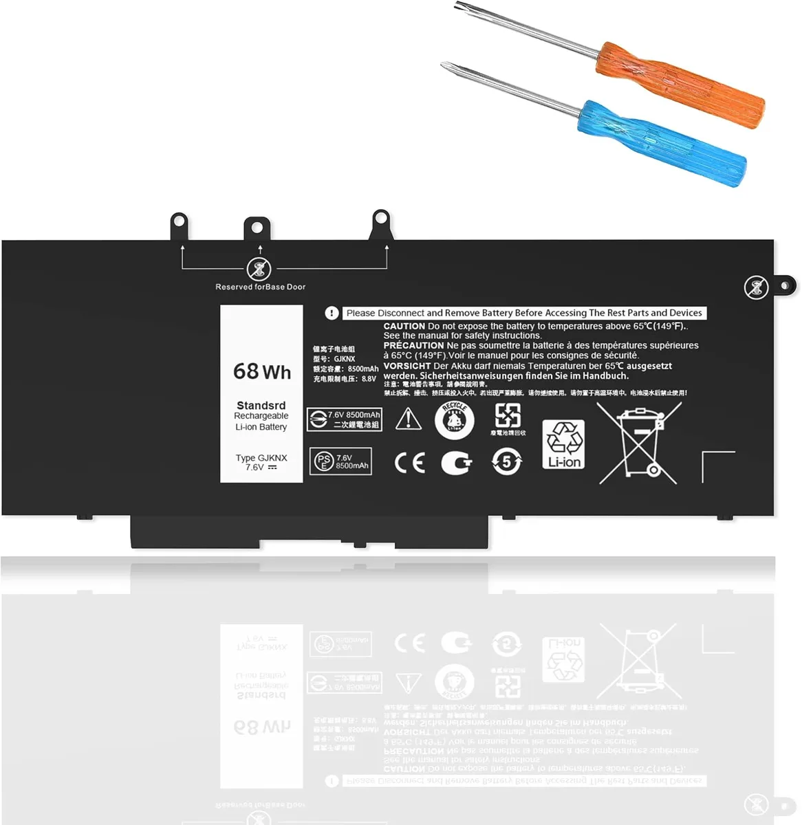 PISKEKAT PISKEKAT GJKNX 68Wh 7.6V laptop battery — product photo