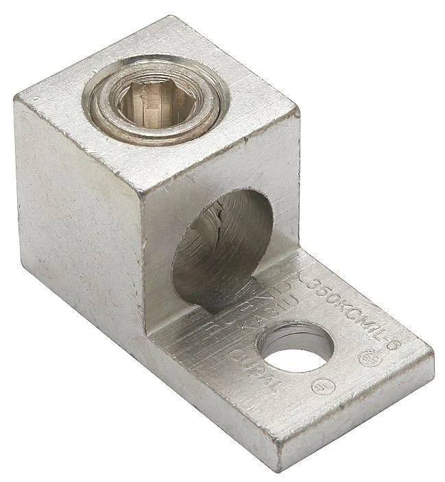 Aluminium one-hole lug with hex socket, 2.25 in long