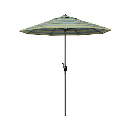 California Umbrella California Umbrella Patio Umbrella Octagon 97.88" H Sunbrella Astoria Lagoon — product photo
