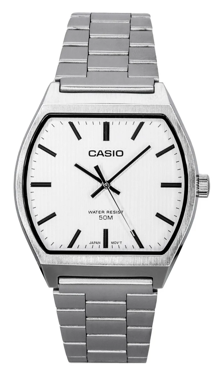 CASIO CASIO MTP-B140D-7A Stainless Steel White Dial Quartz Watch — product photo